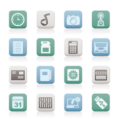 Phone Performance, Internet and Office Icons
