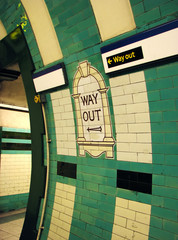 Fototapeta premium Way Out London Tube