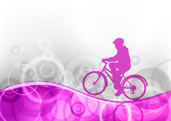 Fototapeta na wymiar purple bicycle