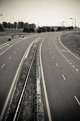 empty asphalt highway