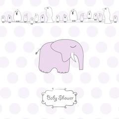 baby girl shower card