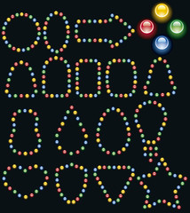 lights in empty labels