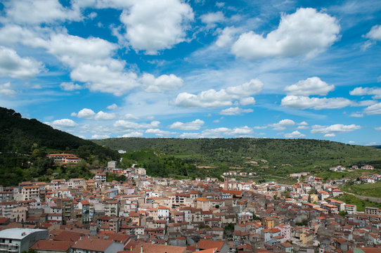 Sardinia, Italy: view of Bitti