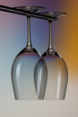 two empty wineglass 01