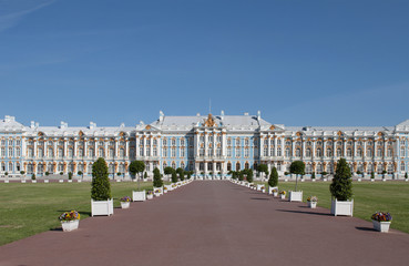 Екатерининский дворец в Царском Селе. Санкт-Петербург