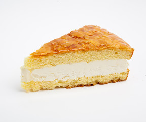 cake. piece of cake on white background