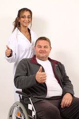Daumen Hoch Pflegepersonal