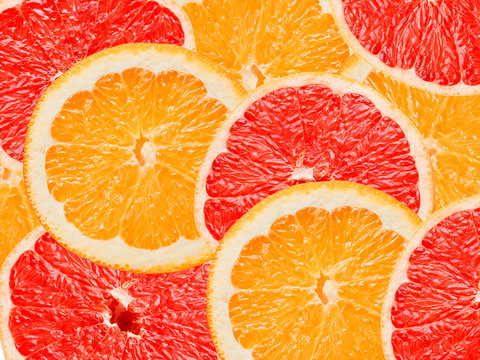 citrus slices background