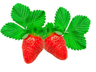 strawberry isolated on white background