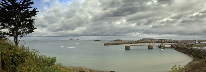 Panorama HDR de la baie de Saint-Malo