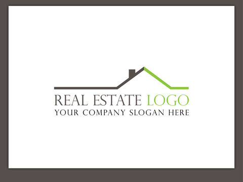 Immobilien Logo - Real Estate - Vector Template No. 12