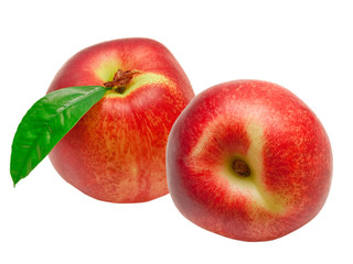 peach isolated on white background