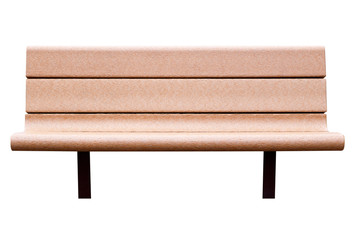 A bench. Isolated, with clipping path