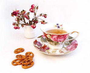 cup of tea and some cookies
