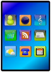 App Icons auf Smart Phone Display