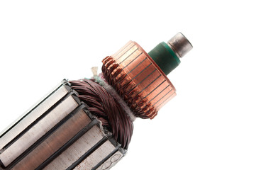 Copper Coils inside Electric Motor