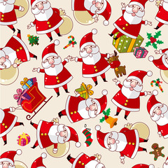 seamless Christmas pattern.