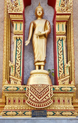 Fototapeta na wymiar Statue of golden buddha, Phuket, Thailand
