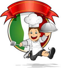 Young Italian chef banner