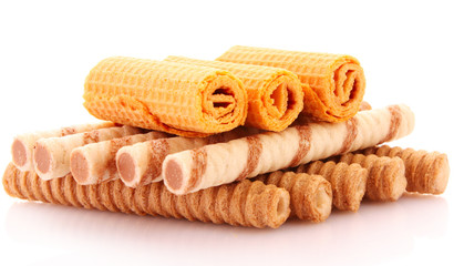 wafer rolls with chocolate