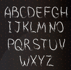 chalk alphabet