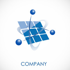 Logo solar power   Vector © puckillustrations