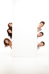 advertising friends hiding