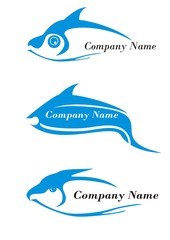 Blue fish logo