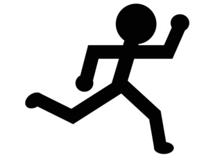 走る人　イラスト　CG
