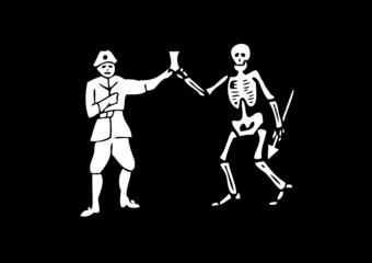 Pavillon noir pirate Bartholomew Roberts