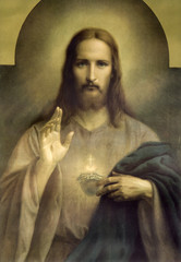 heart of Jesus Christ - obrazy, fototapety, plakaty