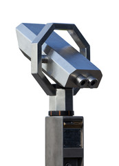 Münzfernglas isoliert