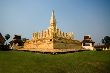Golden stupa  at Laos 1.