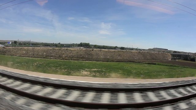 Paisaje desde el tren