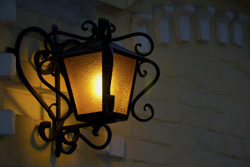 lighting lanterns of the old city