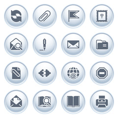 E-mail web icons on buttons.