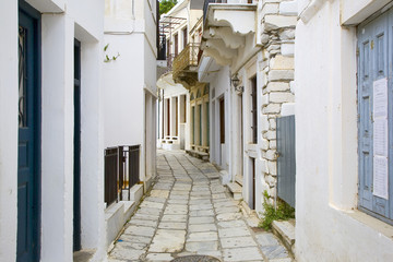 Fototapeta na wymiar Grecja Cyklady Naksos: Village Apiranthos