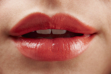 Fototapeta premium Red lips