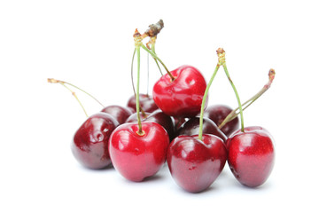 Fototapeta na wymiar red cherries