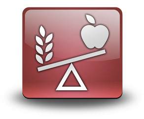 Red 3D Effect Icon "Nutrition"