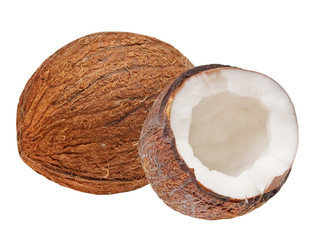 coconut isolated on white background