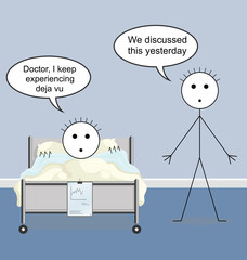 Doctor quack on the hospital ward and deja vu