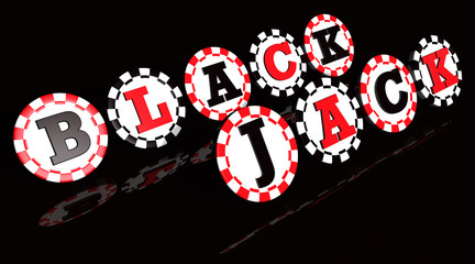 Blackjack Sign Chips © niroworld