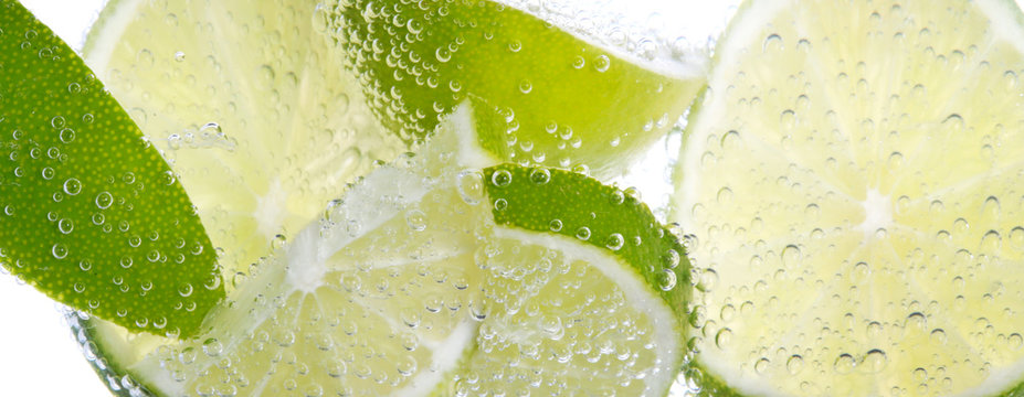 Hintergrund mit Lemmon und Zitrone