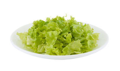 Green salad on a plate.