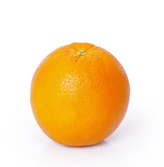 Orange on white background