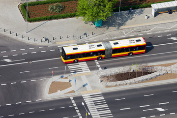 Fototapeta premium Autobus na ulicy