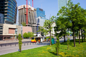 Naklejka premium Warsaw Downtown