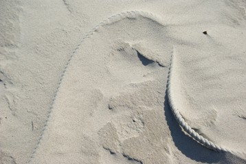 Seil im Sand