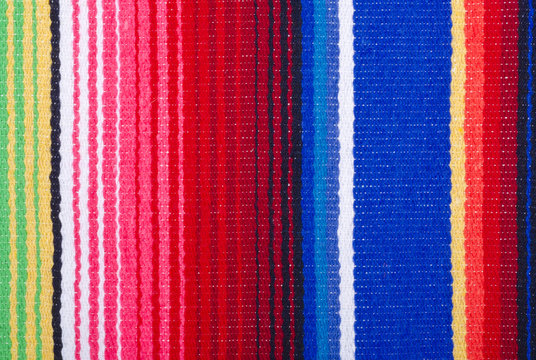 Colorful Mexican Cotton Rug